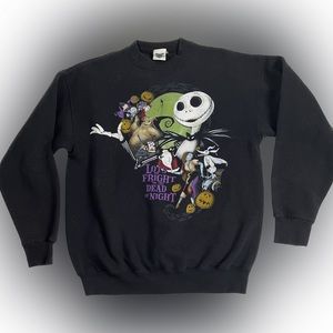 Vintage Tim Burton Nightmare Before Christmas Sweatshirt. Unisex